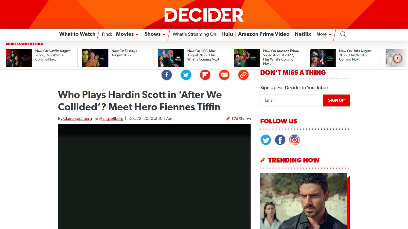 Who Plays Hardin Scott in After We Collided? Meet Hero ... - Decider