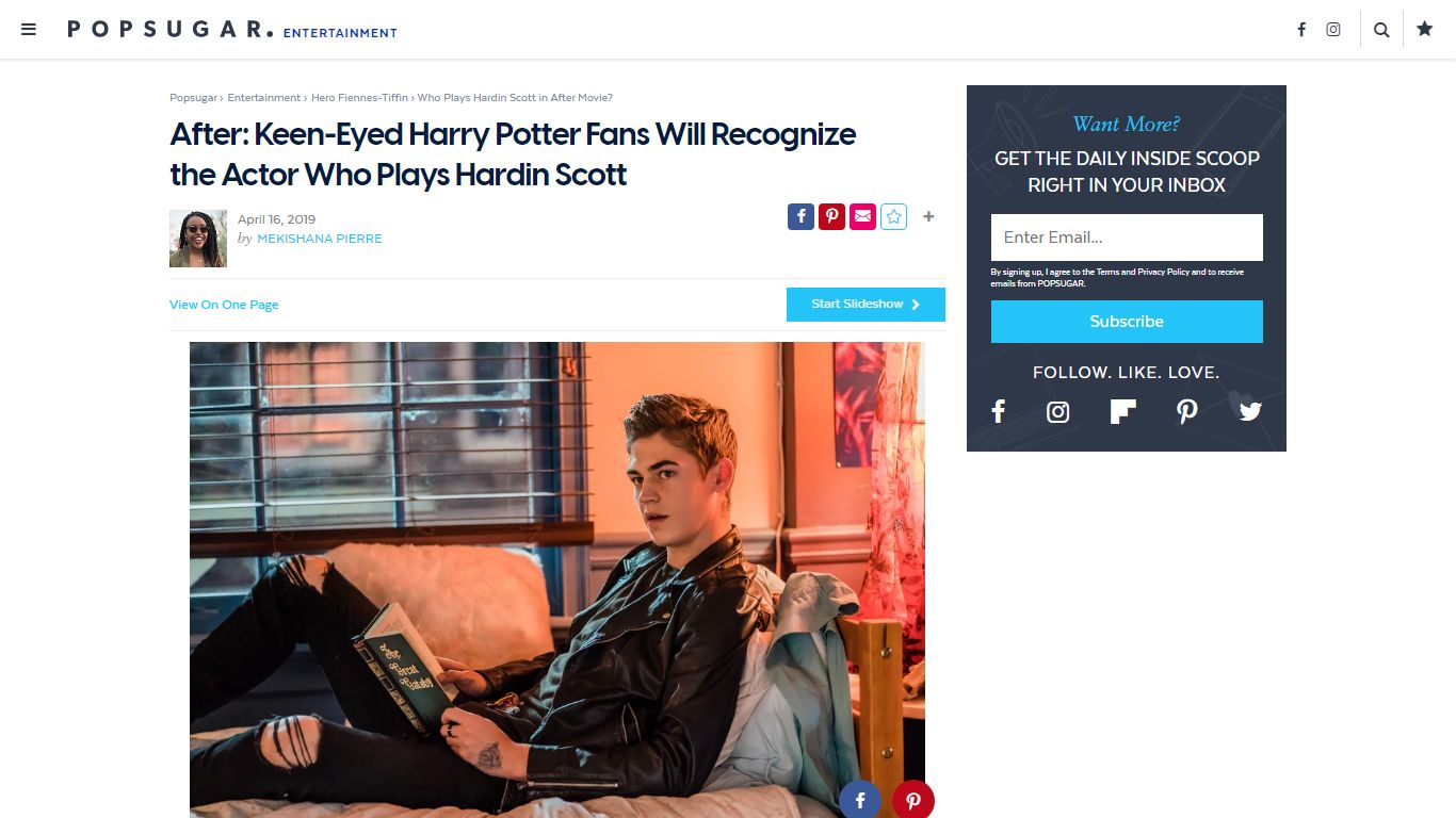 Who Plays Hardin Scott in After Movie? | POPSUGAR Entertainment