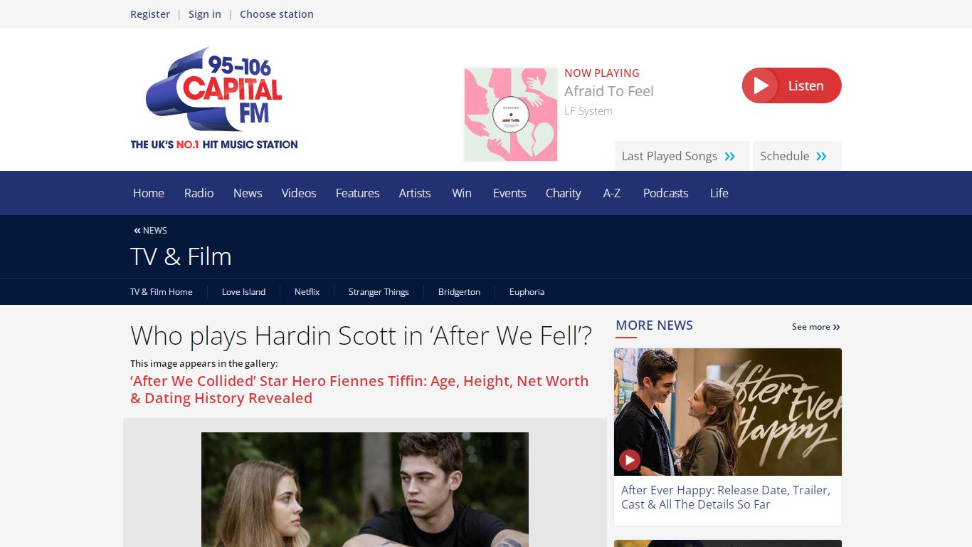 Who plays Hardin Scott in ‘After We Fell’? - Capital